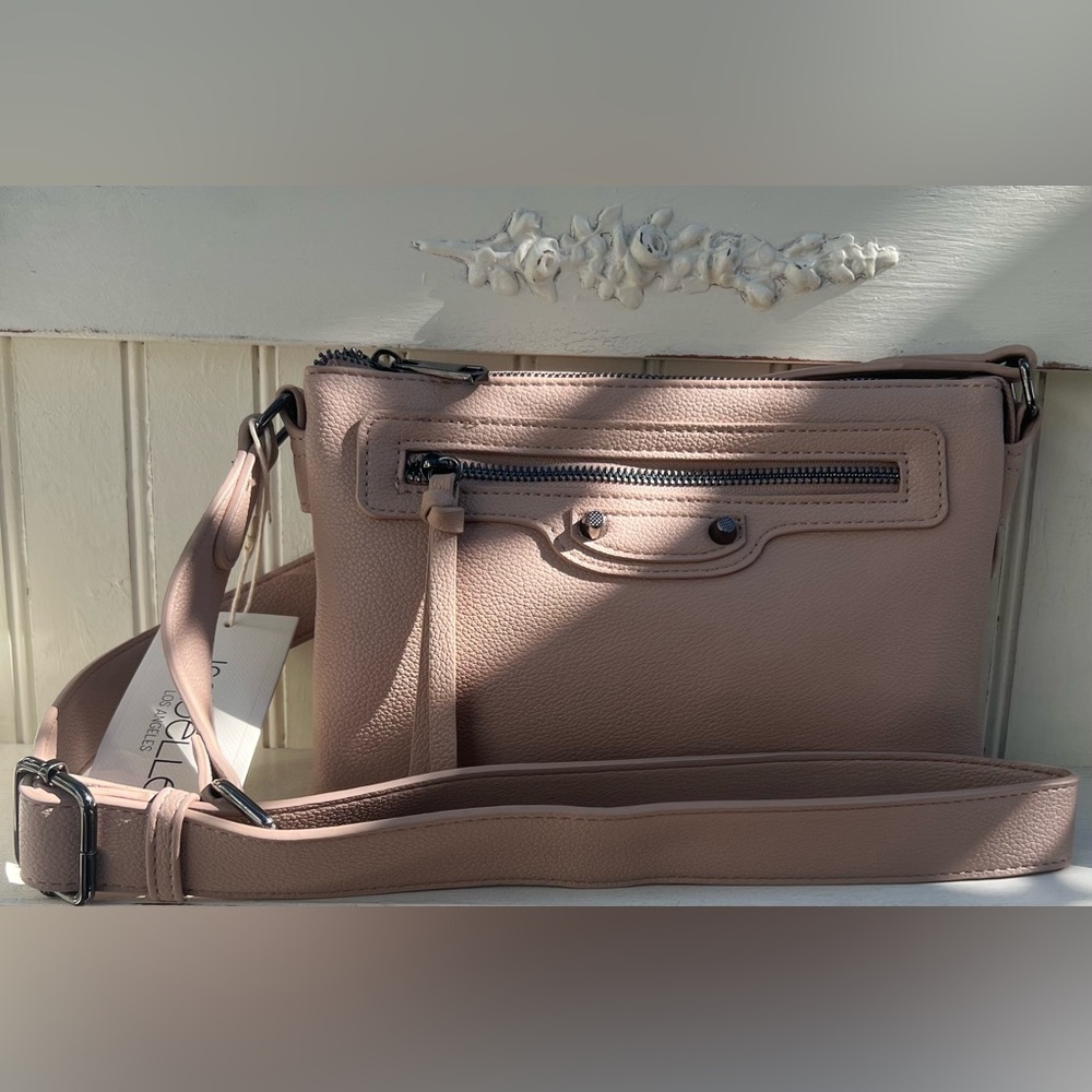 Isabelle Handbag - Taupe Cassidy Studded Accent Crossbody. NWT - Vegan Leather